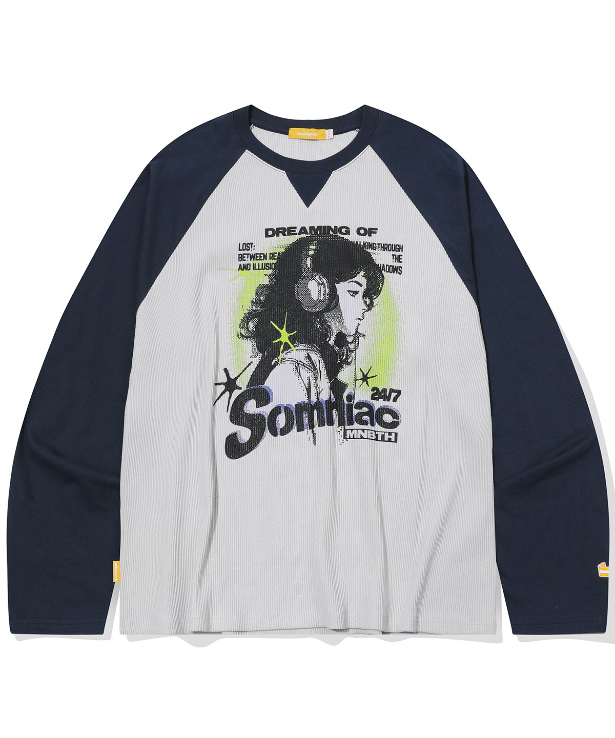 ★MAINBOOTH★Somniac Raglan T-shirt(NAVY)★正規品/直送料込 MUSINSA公式 | MAINBOOTH Somniac Raglan T-shirt(NAVY)