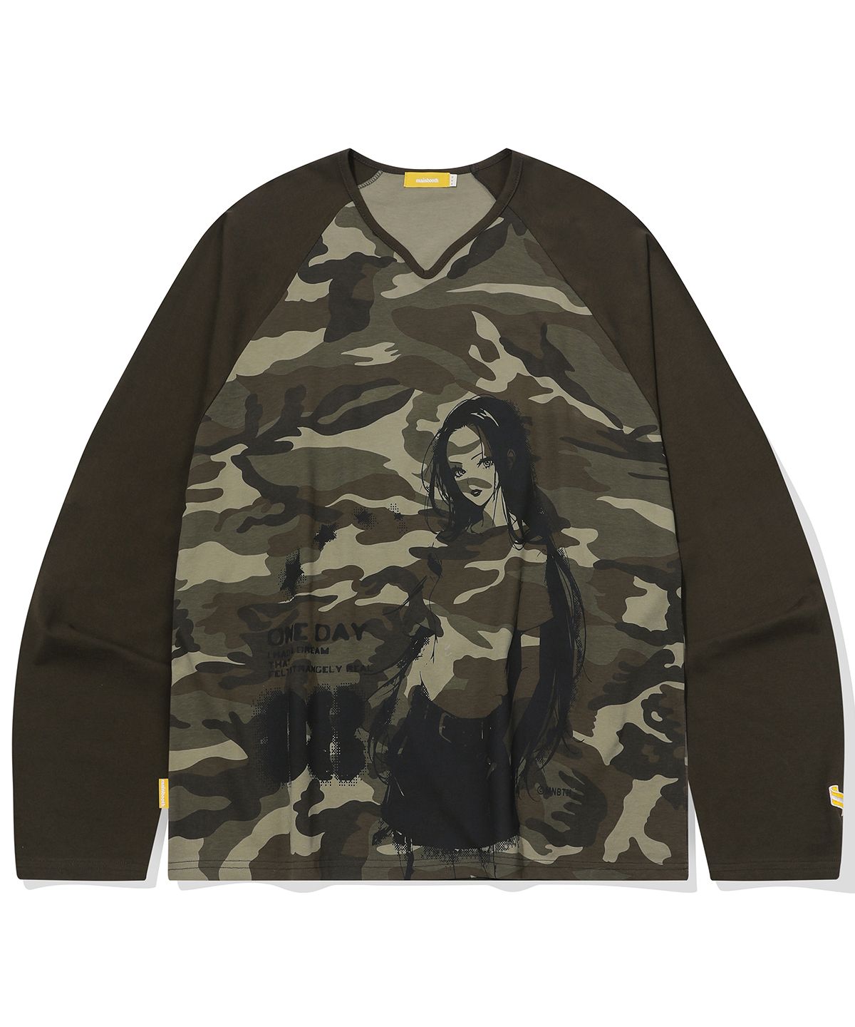 MUSINSA | MAINBOOTH Rusty Girl Raglan T-shirt(CAMO)