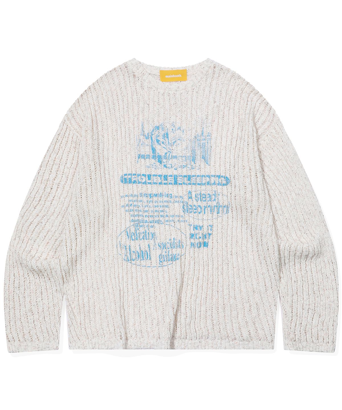 메인부스(MAINBOOTH) Insomnia Mesh Sweater(IVORY)