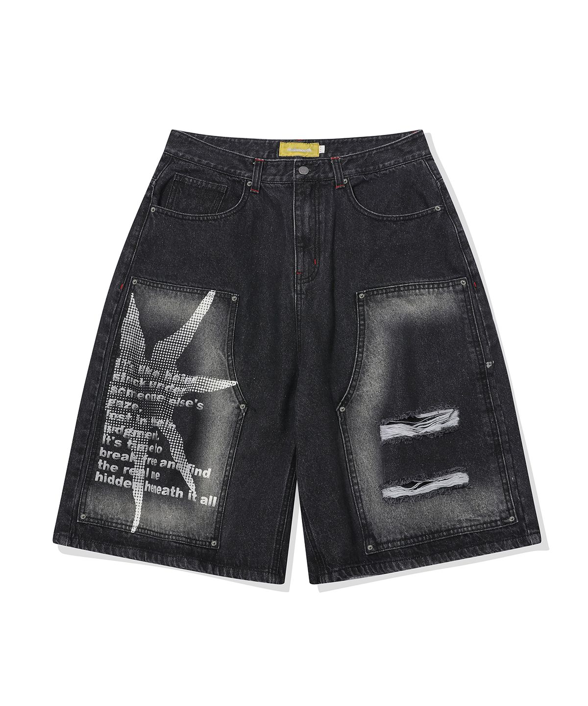 메인부스(MAINBOOTH) Dreamer Denim Shorts(BLACK)
