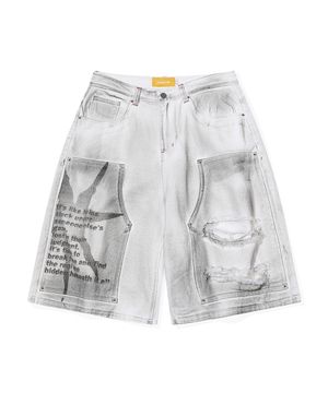 Dreamer Denim Shorts(WHITE)