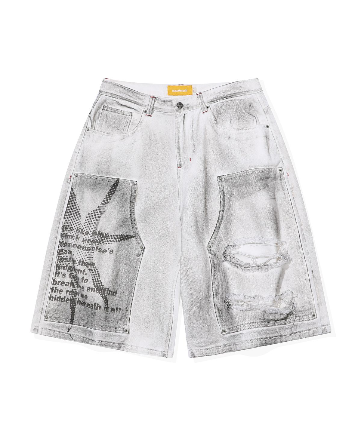 메인부스(MAINBOOTH) Dreamer Denim Shorts(WHITE)