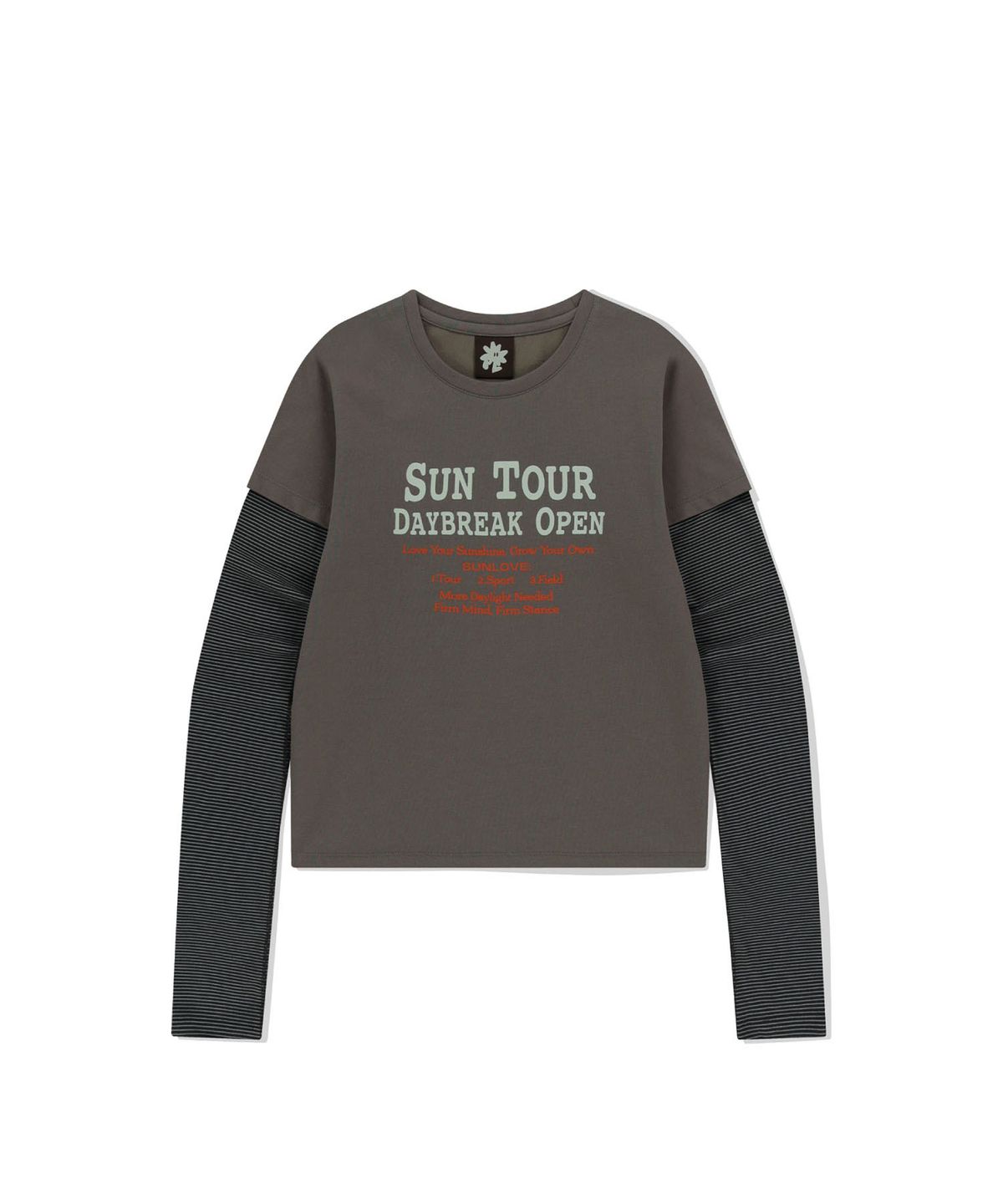 썬러브투어(SUNLOVETOUR) W SUN TOUR Layered L/S Tee Taupe