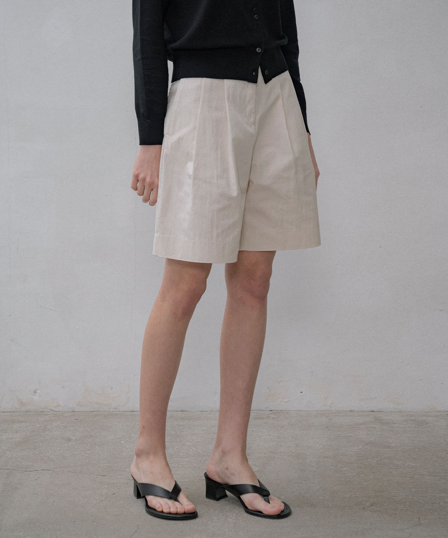 ショートパンツ Siyazu SIPT7150 French Washa 5-part Pants_Light beige MUSINSA | SIYAZU SIPT7150 French Washa 5-part Pants_Light beige