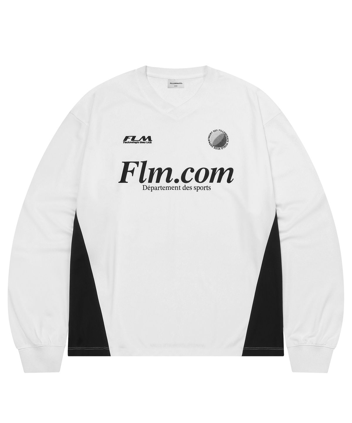 필루미네이트(FILLUMINATE) FLM 블럭 롱 슬리브-화이트