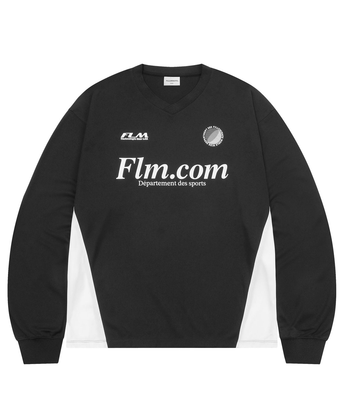 필루미네이트(FILLUMINATE) FLM 블럭 롱 슬리브-블랙
