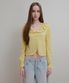 HEART RUFFLE SKASHI CARDIGAN - YELLOW