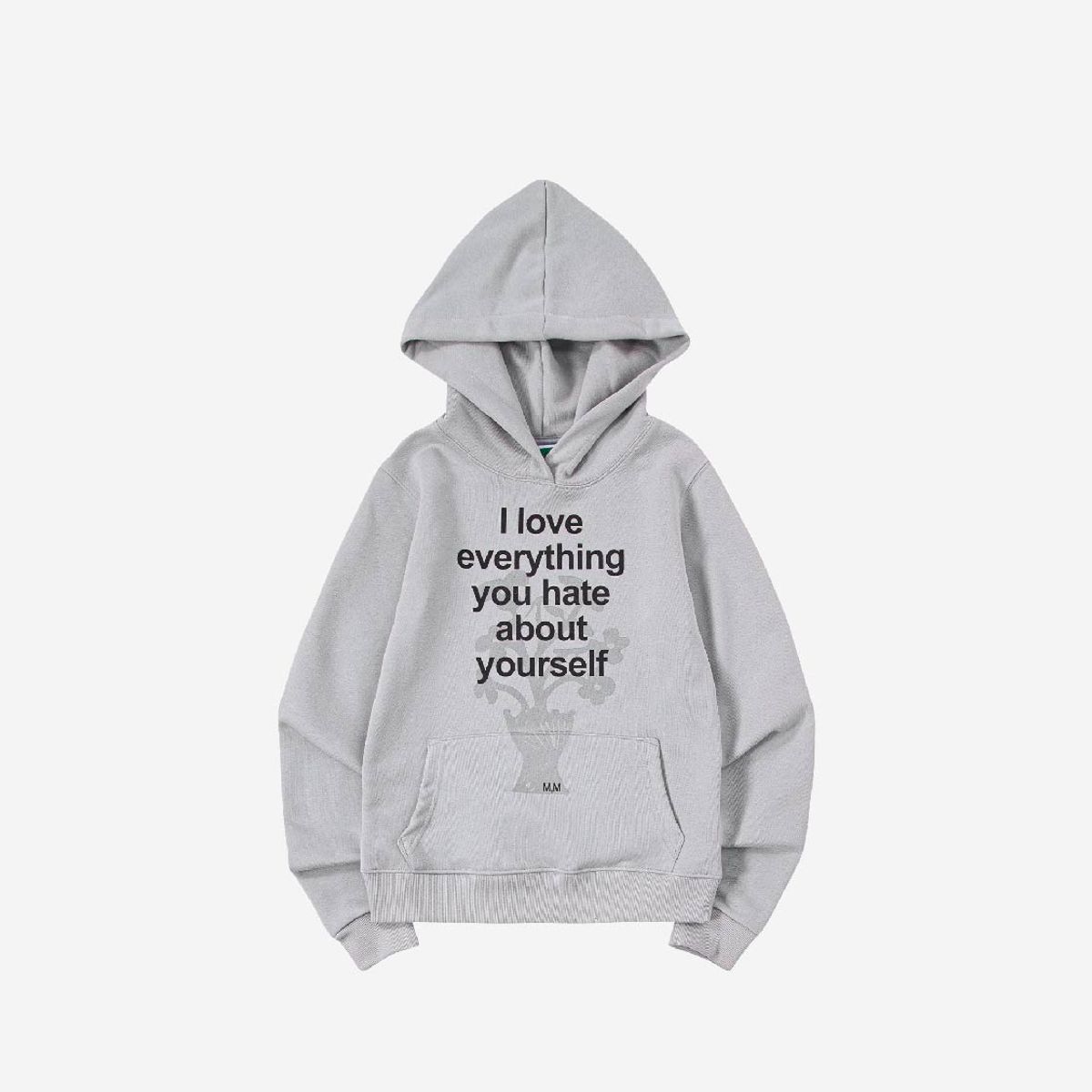 모스키토 머더러스(MOSQUITO MURDERERS) I love everything you hate about yourself MINI HOODIE -Light gray