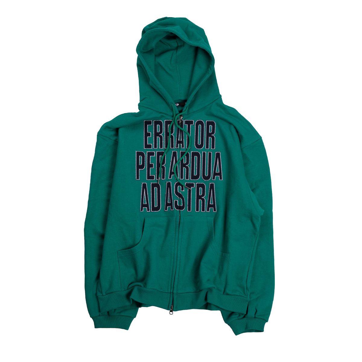 이알티알(ERTR) Ad Astra Appliqué 2way Hoodie Zip Up Green