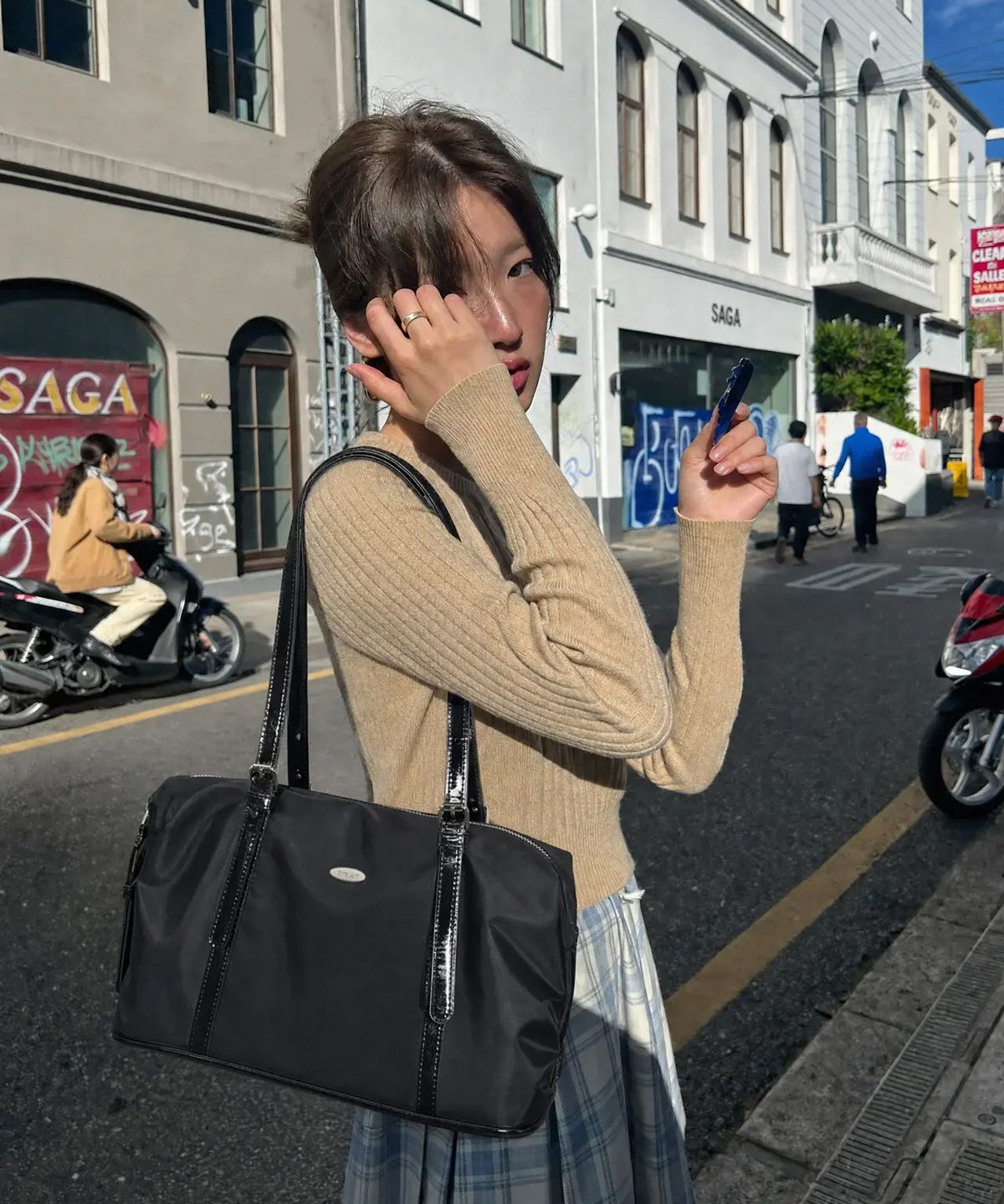 고세(GOCCE) 이브닝 나일론 숄더백 Evening Nylon Shoulder Bag GL278K