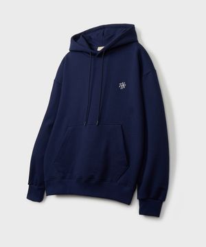 에센셜 스몰 심볼 오버사이즈 후디 네이비