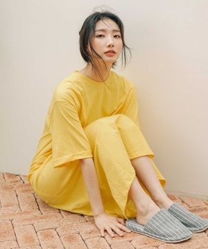 에브리데이 롱 트임 면 원피스