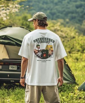 OHPxMOAI b캠핑 오버핏 반팔티