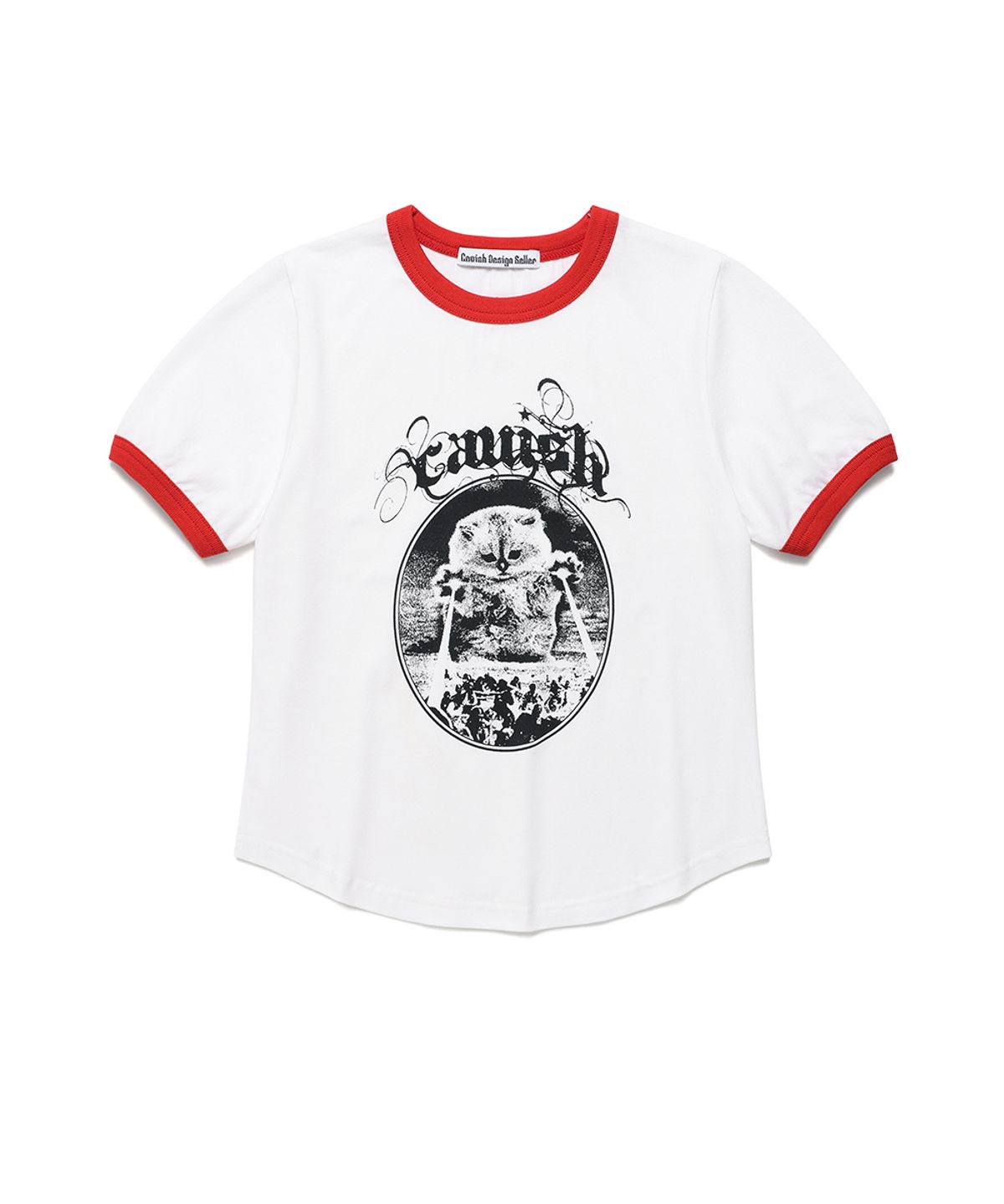 카비시(CAVISH) W INVADER RINGER SS TEE WHITE(CV2FMFT511A)