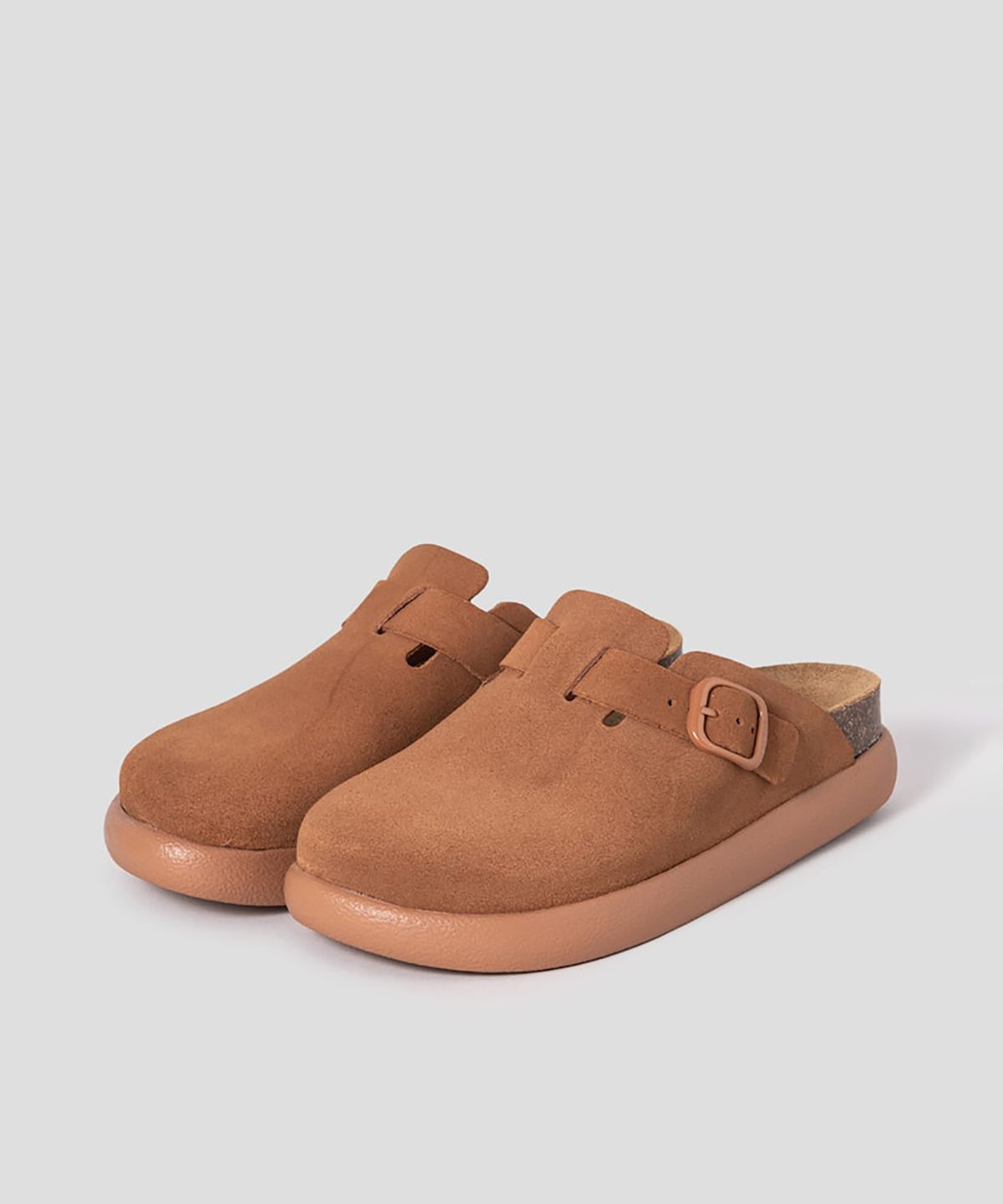 숄(SCHOLL) (WOMEN) 코르크 크로그 청키솔 샌들  브릭 (HH54K2C72C)