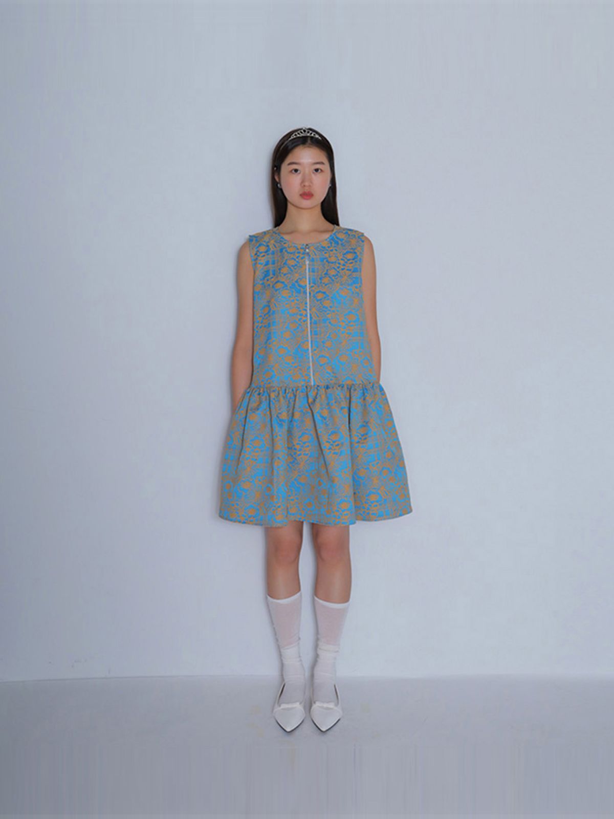 봄날 부티크(BOMNAL BOUTIQUE) 집업  미니 드레스 _ 스카이