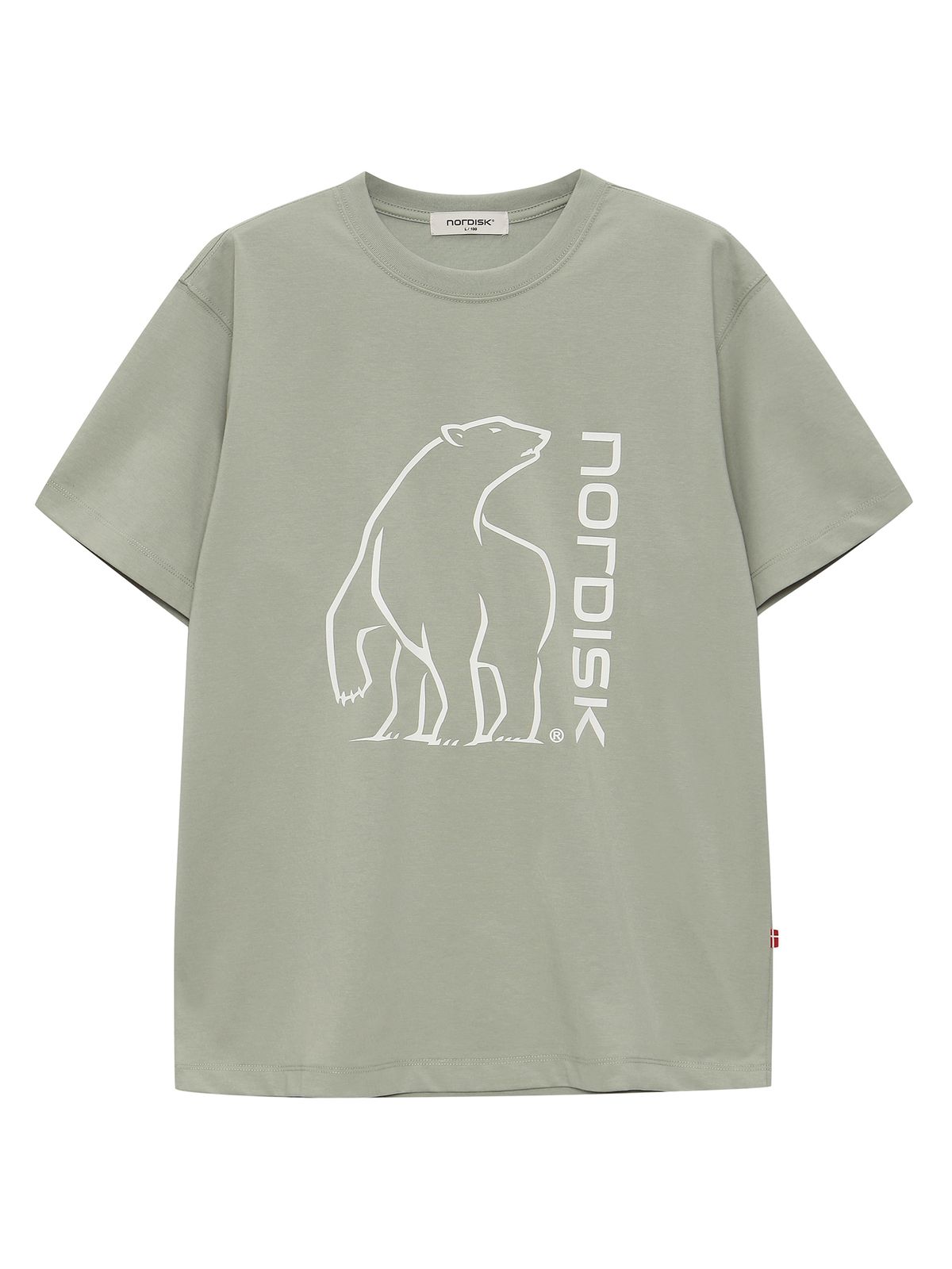 노르디스크(NORDISK) 빅 폴라베어 반팔 티셔츠 - U_Light Khaki