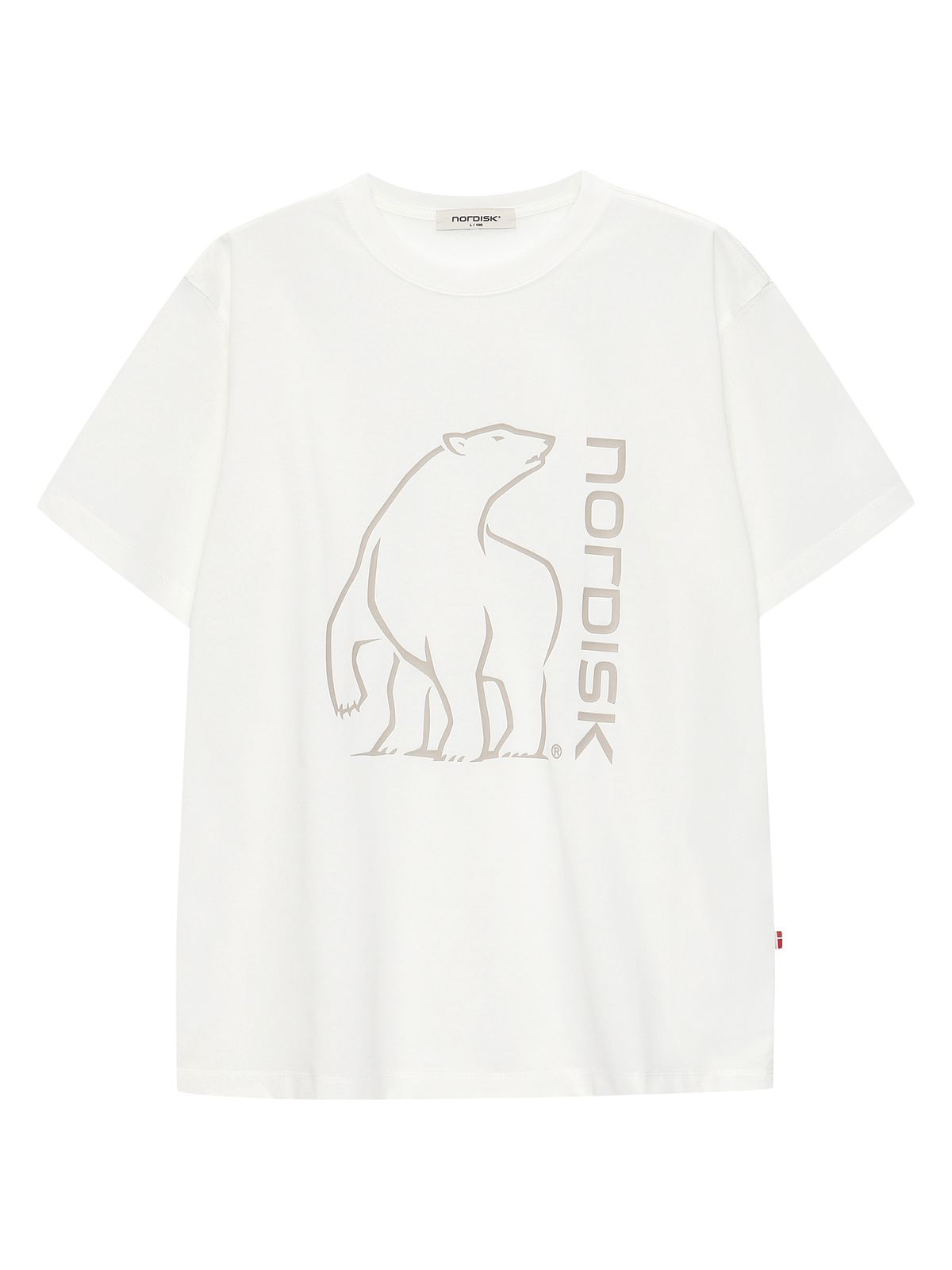 노르디스크(NORDISK) 빅 폴라베어 반팔 티셔츠 - U_Off White