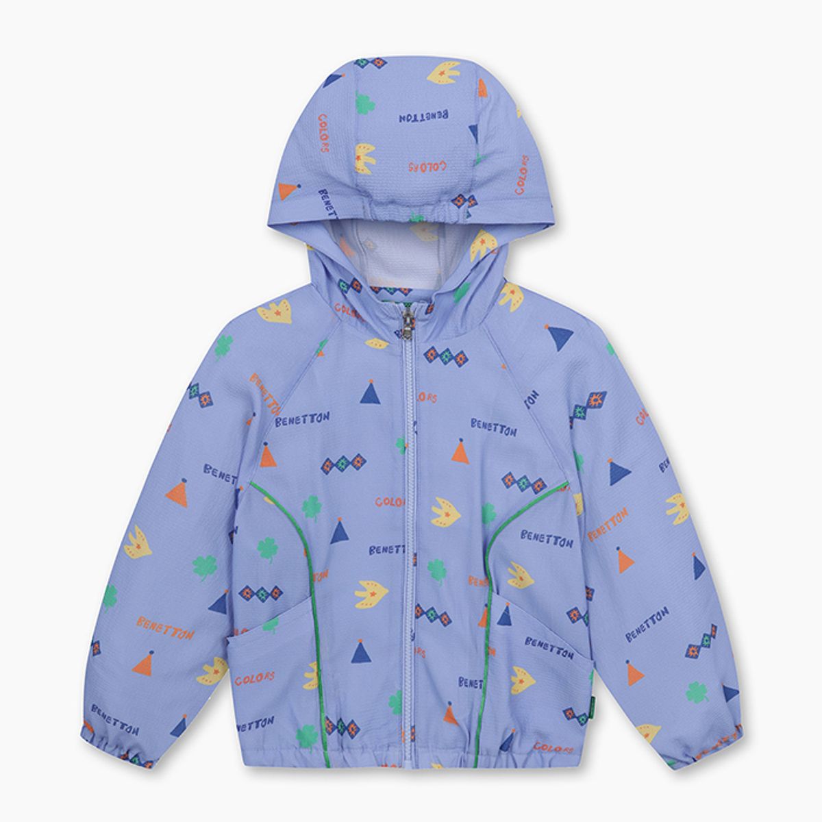 베네통키즈(BENETTONKIDS) 멀티 패턴 바람막이 점퍼_QAJP08531VO