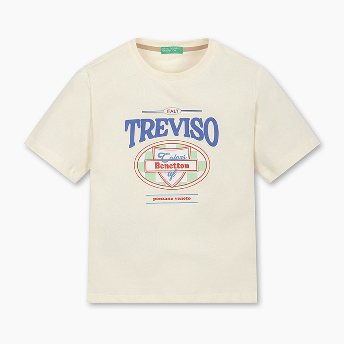 베네통키즈(BENETTONKIDS) 그래픽 반소매 티셔츠_QATS12531IV