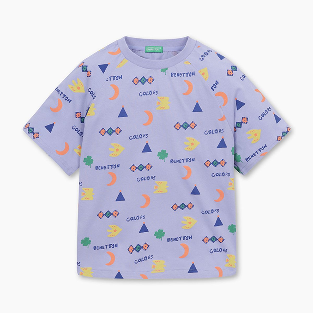 베네통키즈(BENETTONKIDS) 전판 그래픽 티셔츠_QATS10531VO