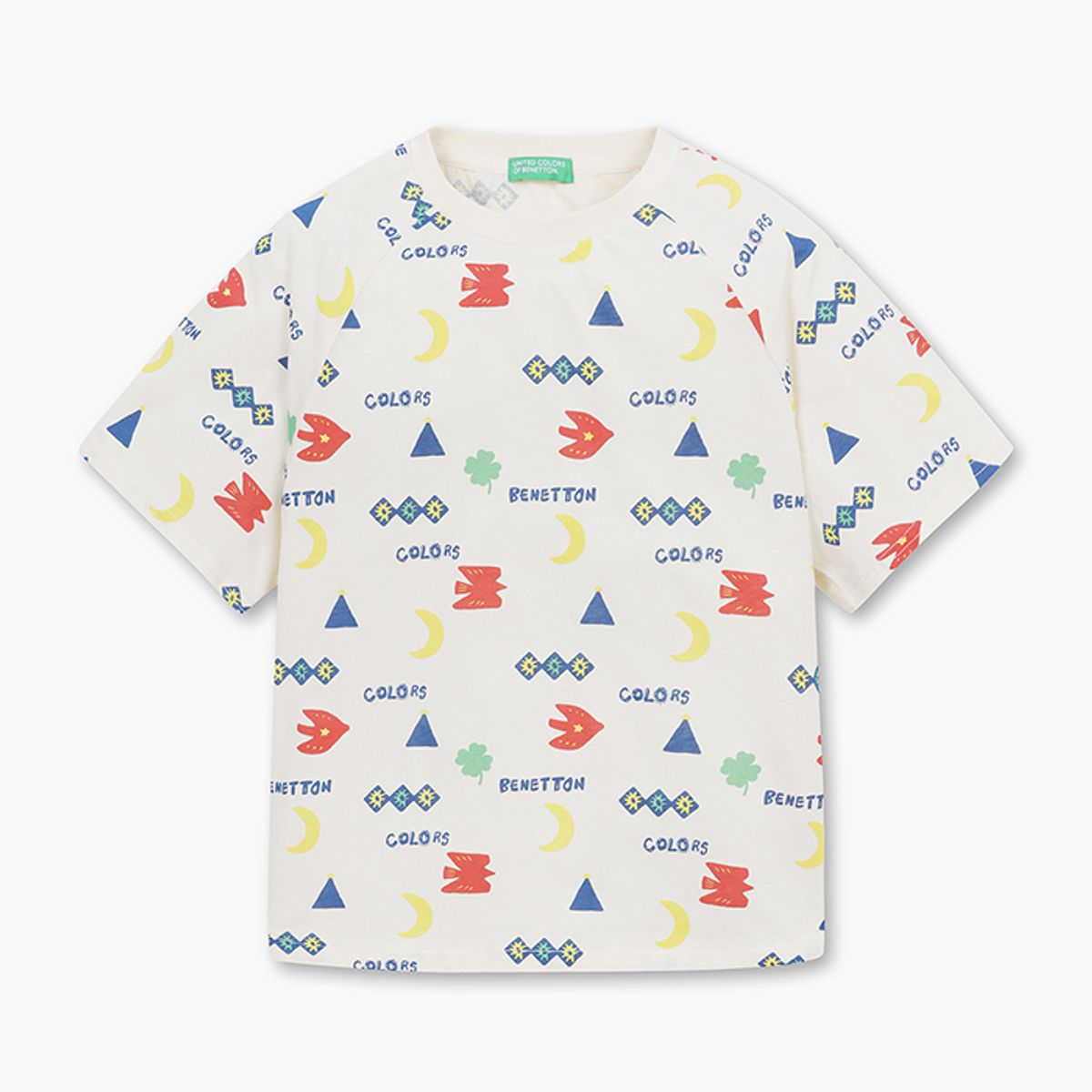 베네통키즈(BENETTONKIDS) 전판 그래픽 티셔츠_QATS10531IV