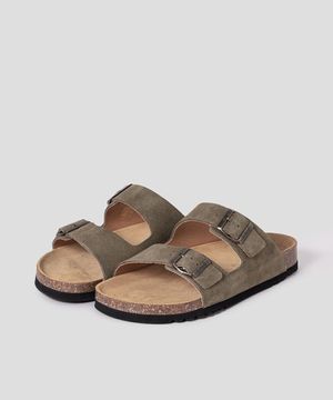 (MEN) 코르크 투스트랩 샌들  카키 (HH54K1C11H)