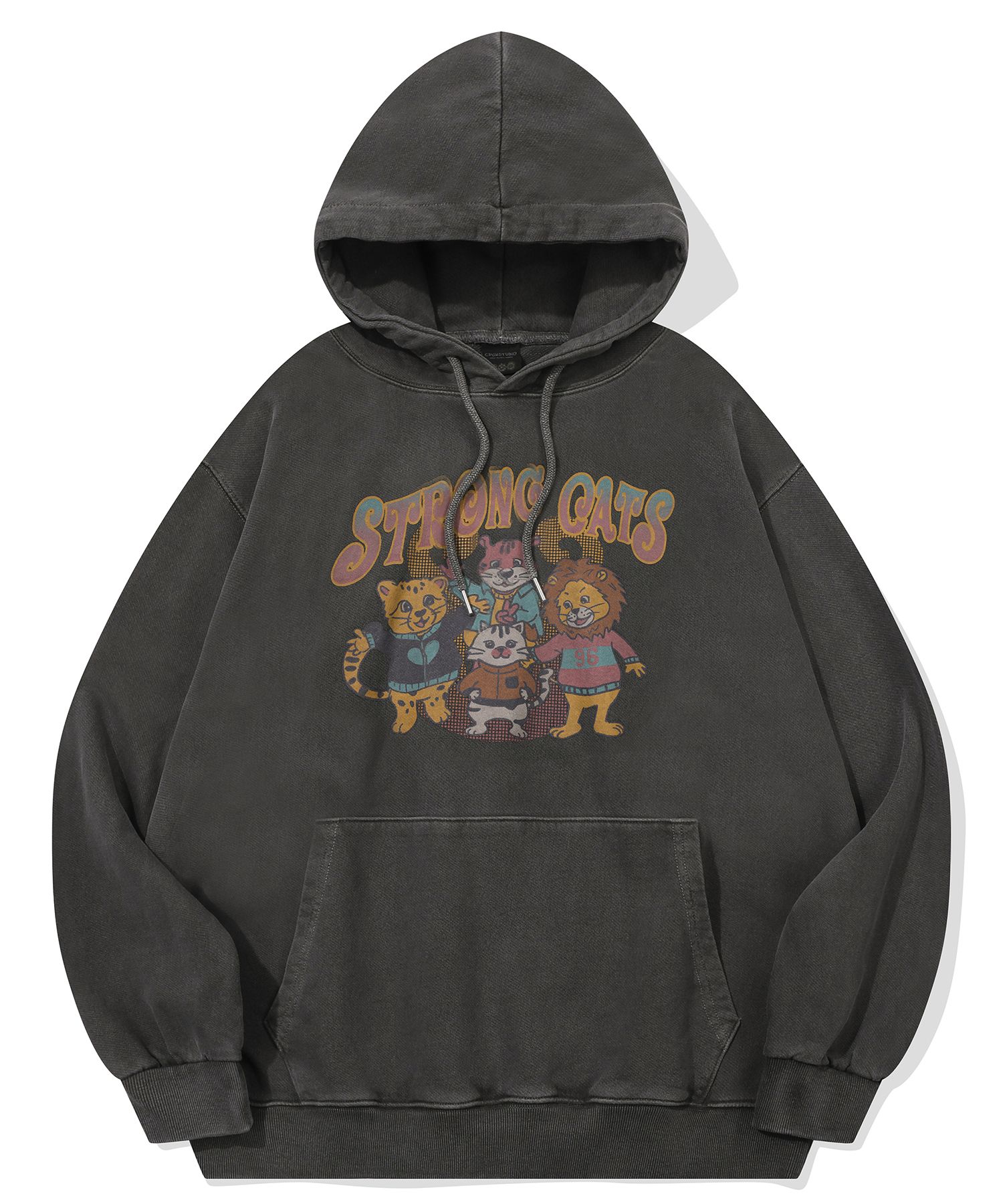 パーカー・フーディ CPGN STUDIO Strong Cats Pigment Hoodie 5MM232 MUSINSA | CPGN STUDIO Strong Cats Pigment Hoodie Smoke Black