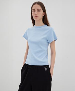 De Base Cotton T-shirt - Sky Blue
