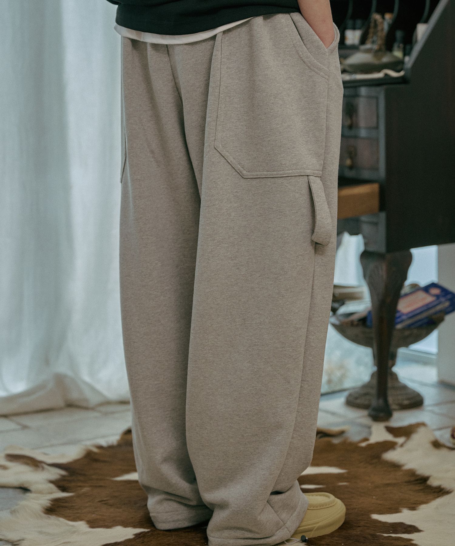 【CPGN STUDIO】24SS★ Essential Wide One-Tuck Sweatpants Designer fashion, Seoul-fully created | W Concept