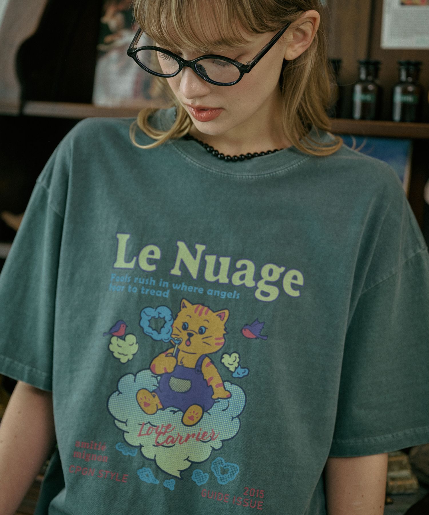 Tシャツ・カットソー CPGN STUDIO Bubble Heart Pigment Short Sleeve Tee 5JH1020 MUSINSA公式 | CPGN STUDIO Bubble Heart Pigment Short Sleeve
