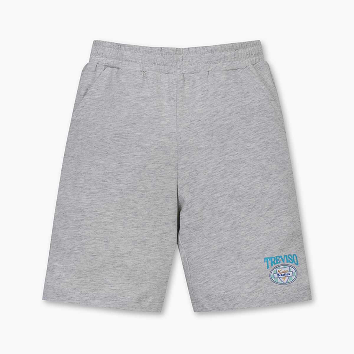 베네통키즈(BENETTONKIDS) 그래픽 4부 팬츠_QATP06531MG