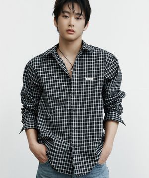 Tatan Check Shirt - Black