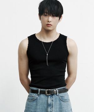 Destroyed Logo Sleeveless - Black