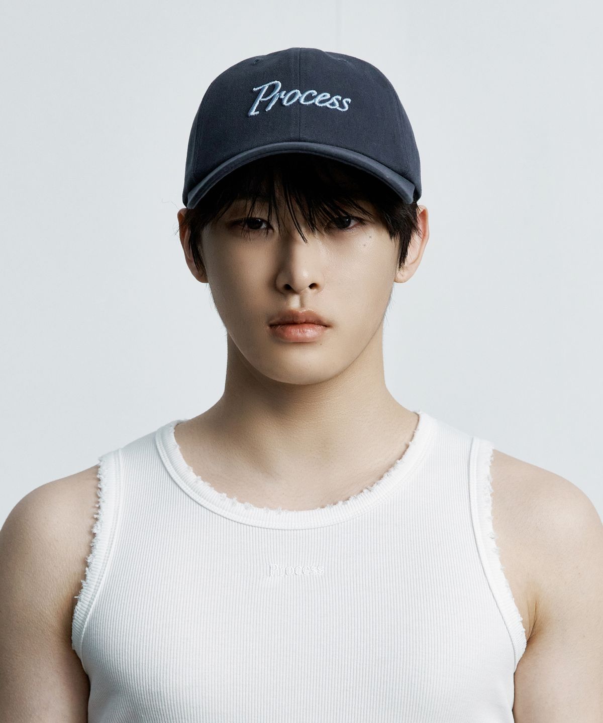 피알씨에스에스(PRCSS) Applique Ballcap - Navy&Skyblue