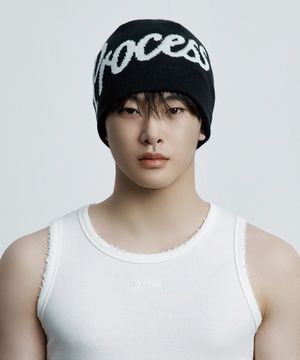 Applique Beanie - Black