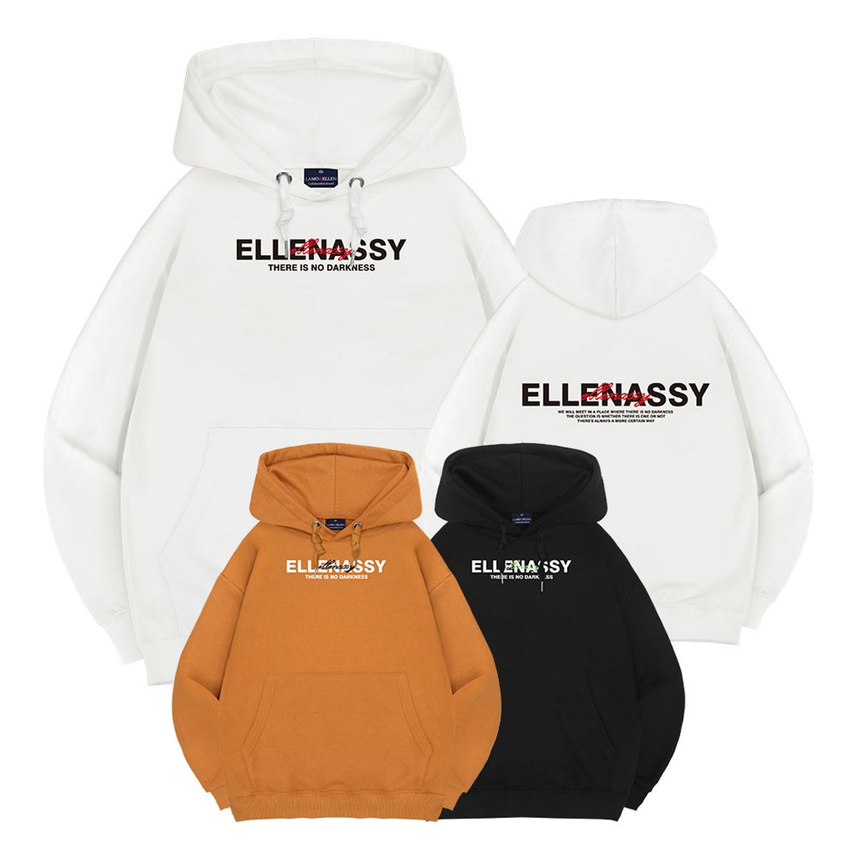 엘런아시(ELLENASSY) 노다크니스 오버핏 후드티
