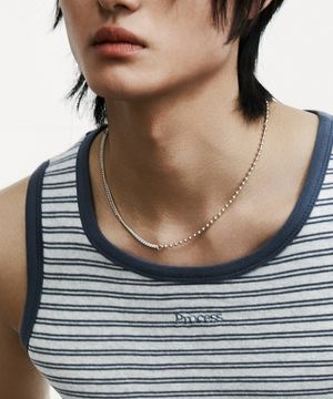 Dual Chain Necklace - White