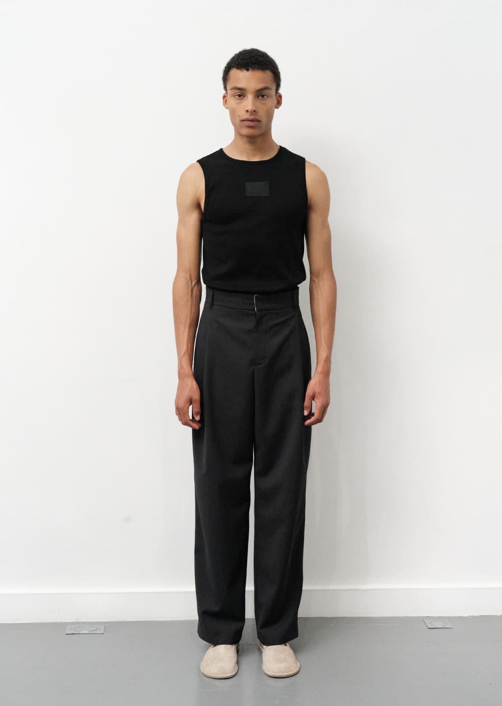 MUSINSA | AMOMENTO WOOL STRIPE MARTINE PANTS