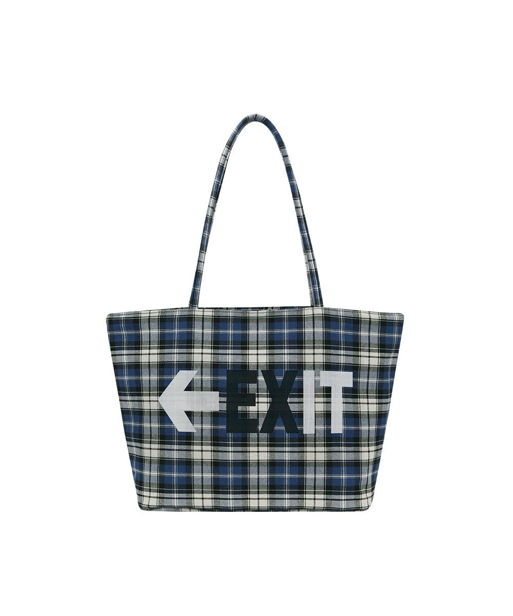 送料・関税込●GRAILZ● 25SS CHECKERED TOTE BAG MUSINSA公式 | GRAILZ CHECKERED TOTE BAG [BLUE]