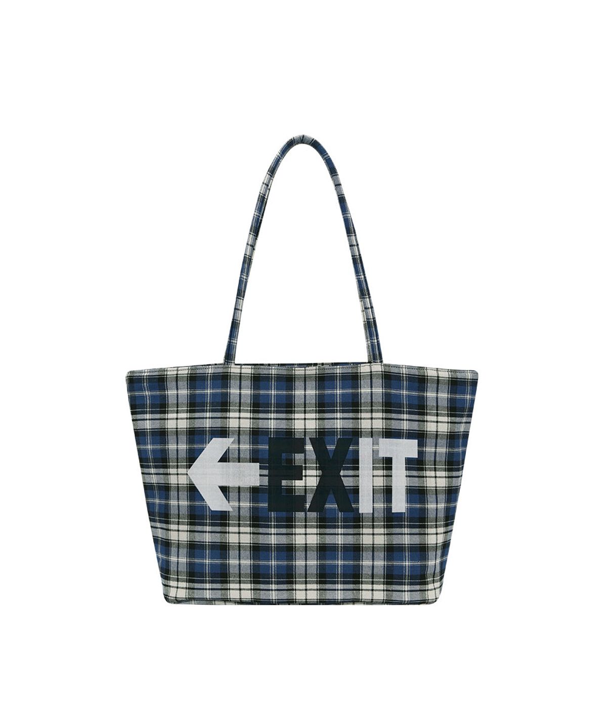 그레일즈(GRAILZ) CHECKERED TOTE BAG [BLUE]