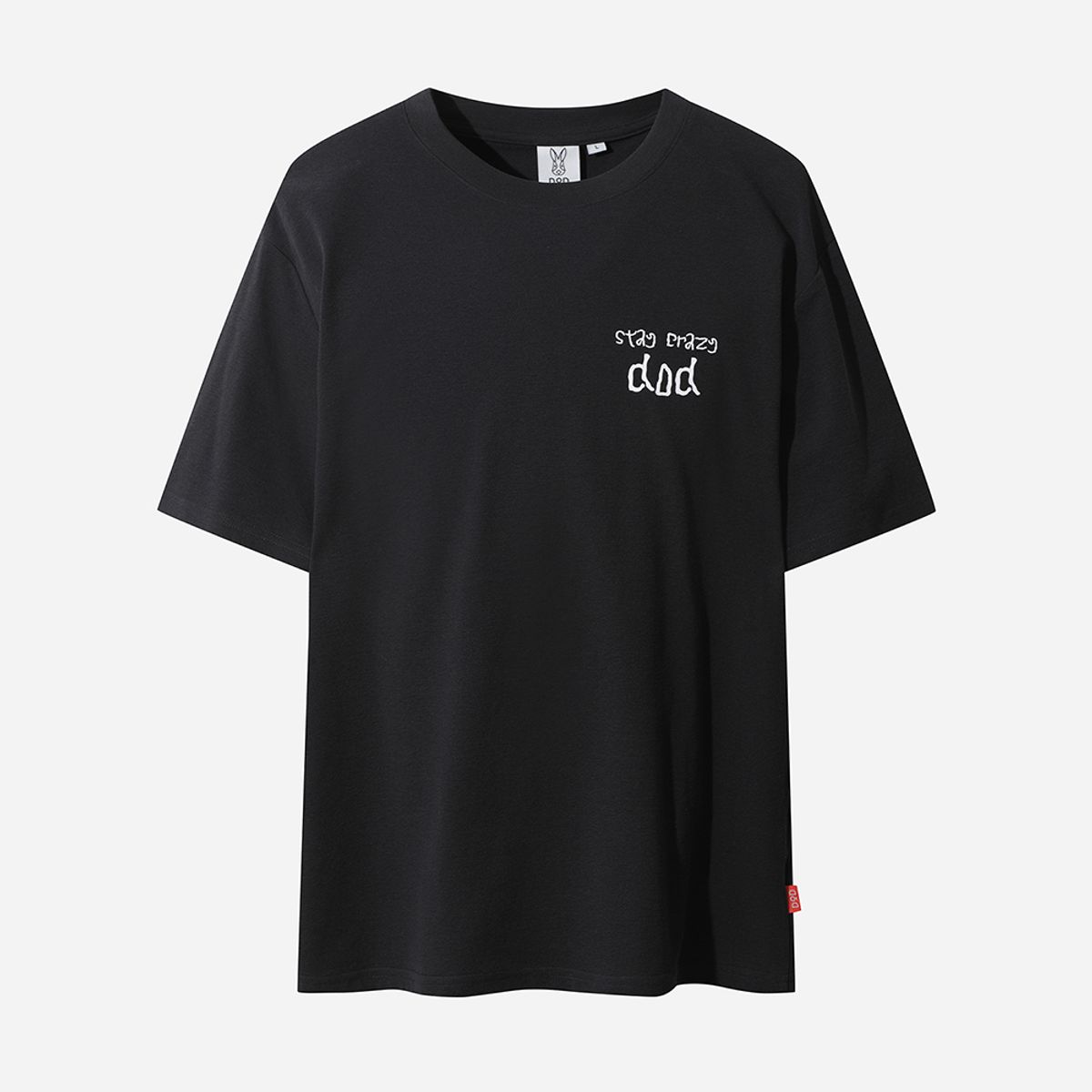 디오디(DOD) 소로나 레터링 그래픽 반팔 티셔츠 남자(BLACK)
