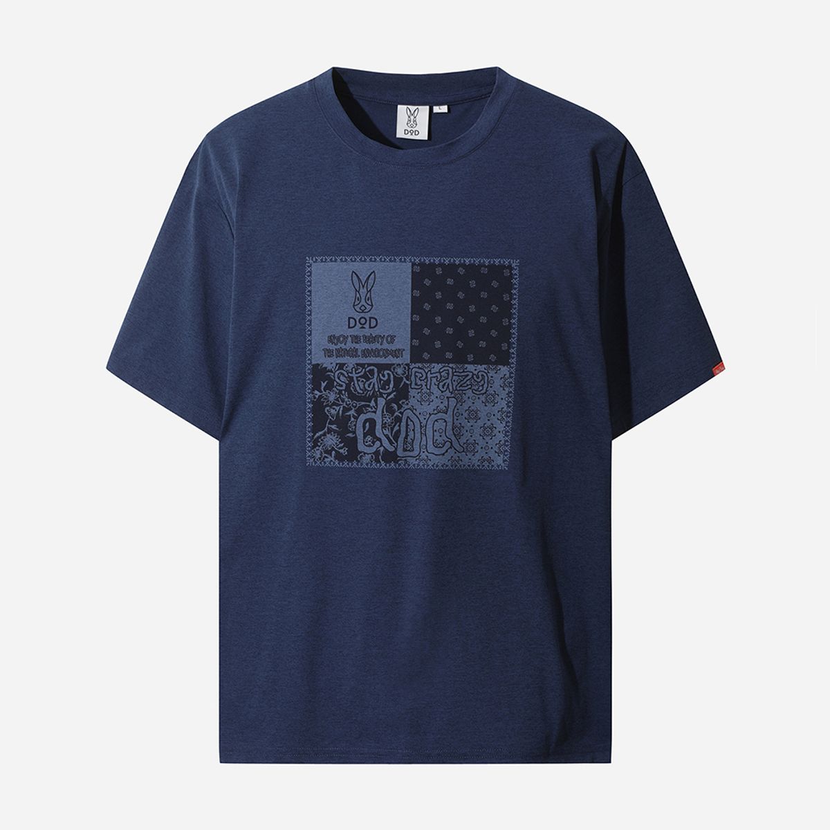 디오디(DOD) 울트라엑스 반다나 그래픽 반팔 티셔츠 (NAVY)