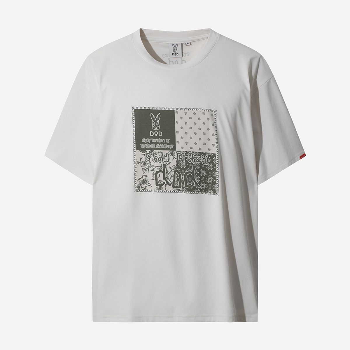 디오디(DOD) 울트라엑스 반다나 그래픽 반팔 티셔츠 (IVORY)