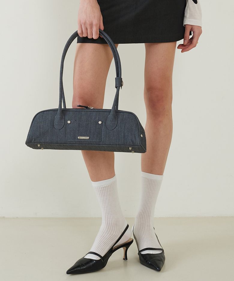 Denim Baguette Bag D/Blue