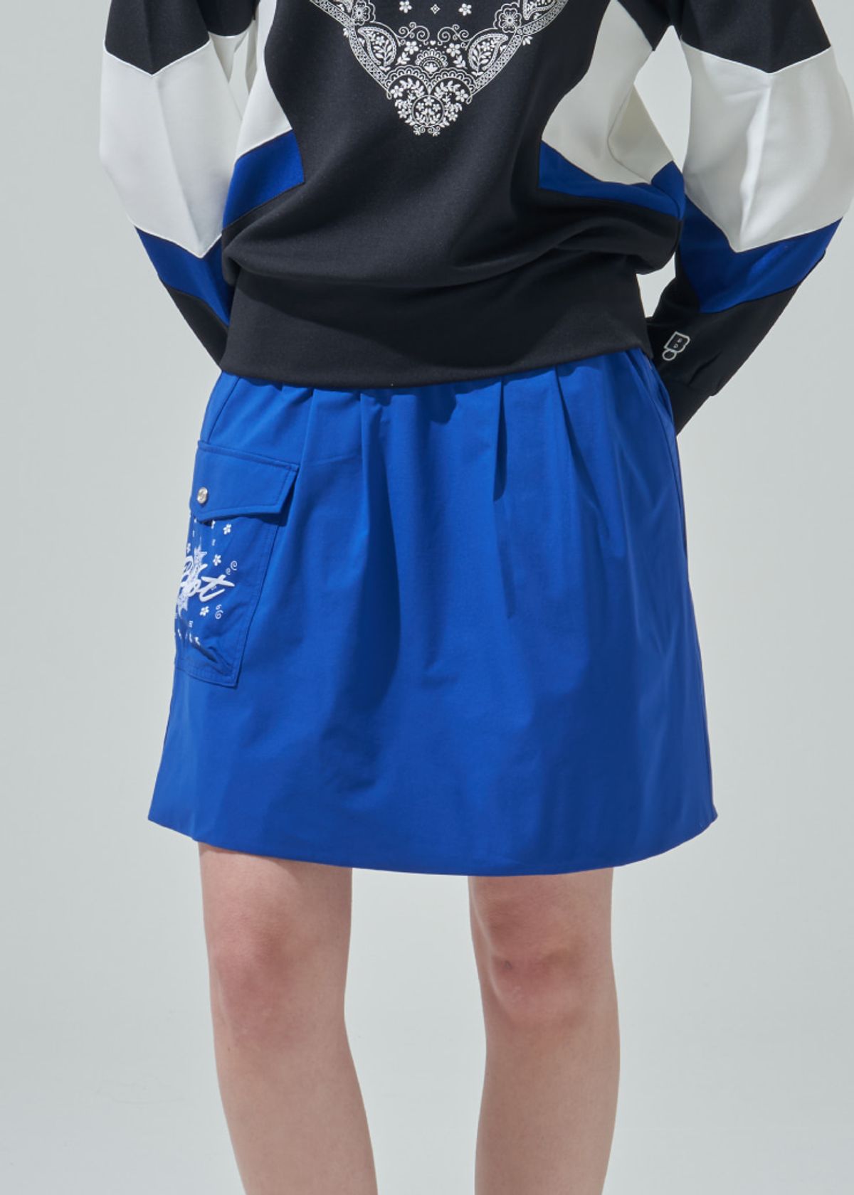 블루닷(BLUDOT) 포켓 포인트 스포츠 스커트_BL