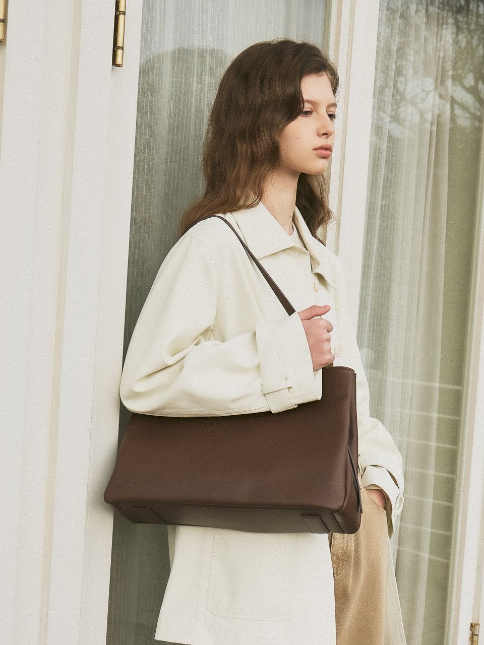 ◇monde monde◇ folder bag black MUSINSA | MONDE MONDE Folder Bag Mocha Brown