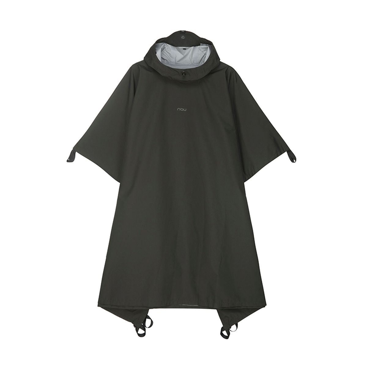나우(nau) 워터프루프 타프 판초 Dark Green