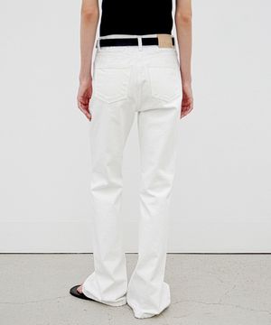 Relaxed Boots Cut Denim - Off White