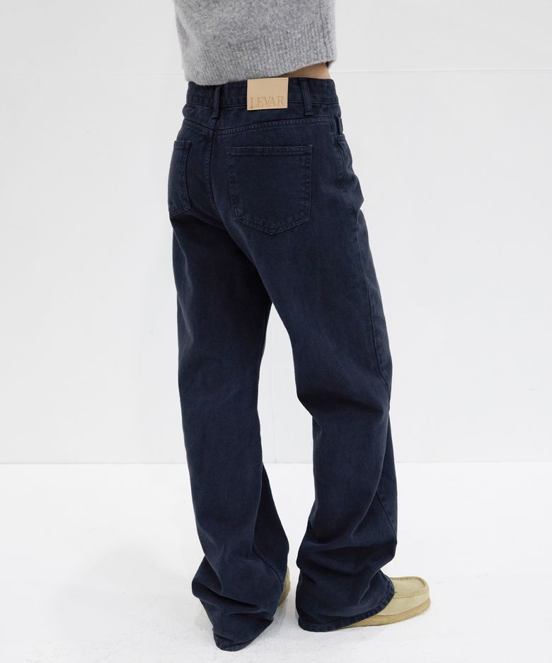 Relaxed Fit Denim - Stone Navy
